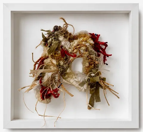 Framed fiber work